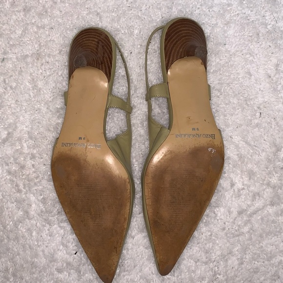 Enzo Angiolini Light Olive Slingback - Picture 6 of 7
